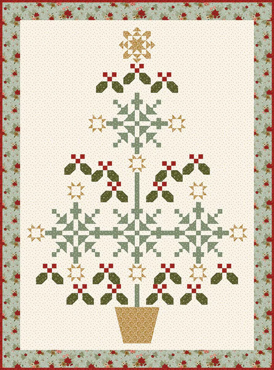 Christmas Greetings Spruce It Up Quilt Kit by Sandy Gervais (KT-17660)