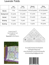 Lavender Fields Quilt Pattern by Christine Quilts