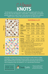 Mosaic Knots PDF quilt pattern by Christa Watson of Christa Quilts - pattern back showing fabric requirements