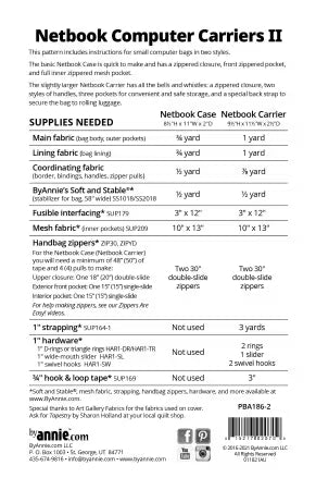 ByAnnie™ Netbook Computer Carriers II  (PBA186-2)