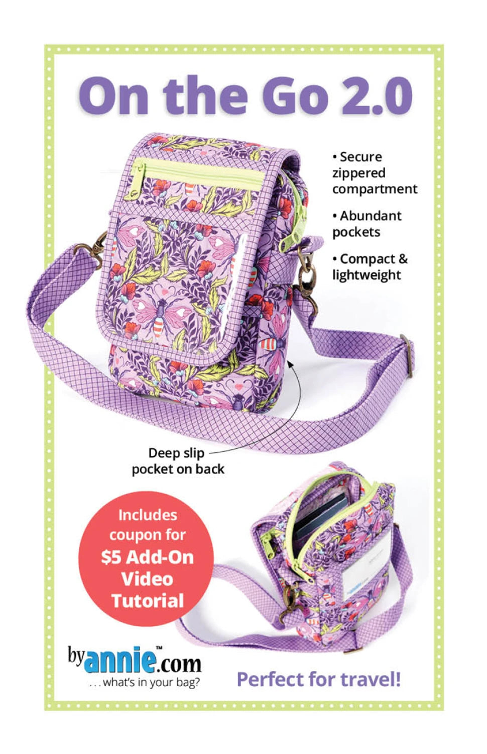 ByAnnie™ On the Go 2.0 Compact Bag Pattern (PBA190-2)