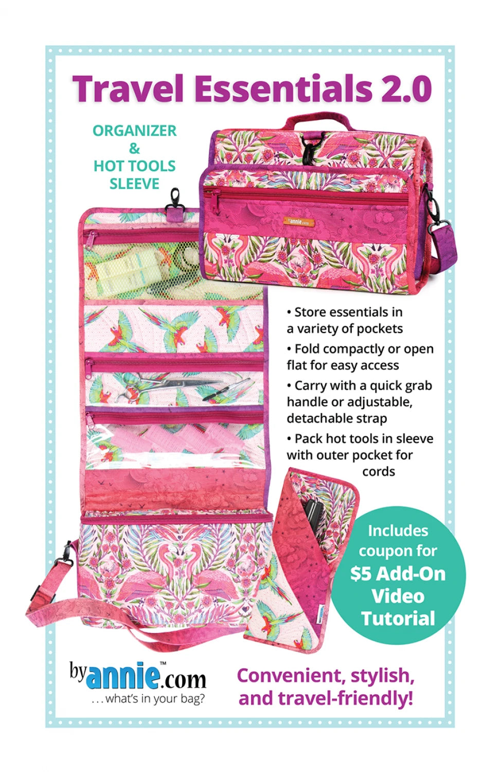 ByAnnie Travel Essentials 2.0 Sewing Pattern (PBA201-2)