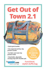ByAnnie Get Out of Town 2.1 PBA227-2.1 duffle bag sewing pattern