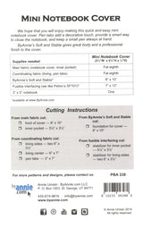 ByAnnie™ Mini Notebook Cover Pattern (PBA238)