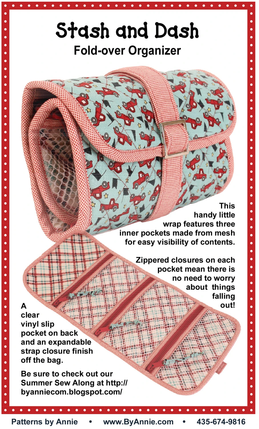 ByAnnie Stash and Dash Fold-over Organizer Sewing Pattern (PBA245)