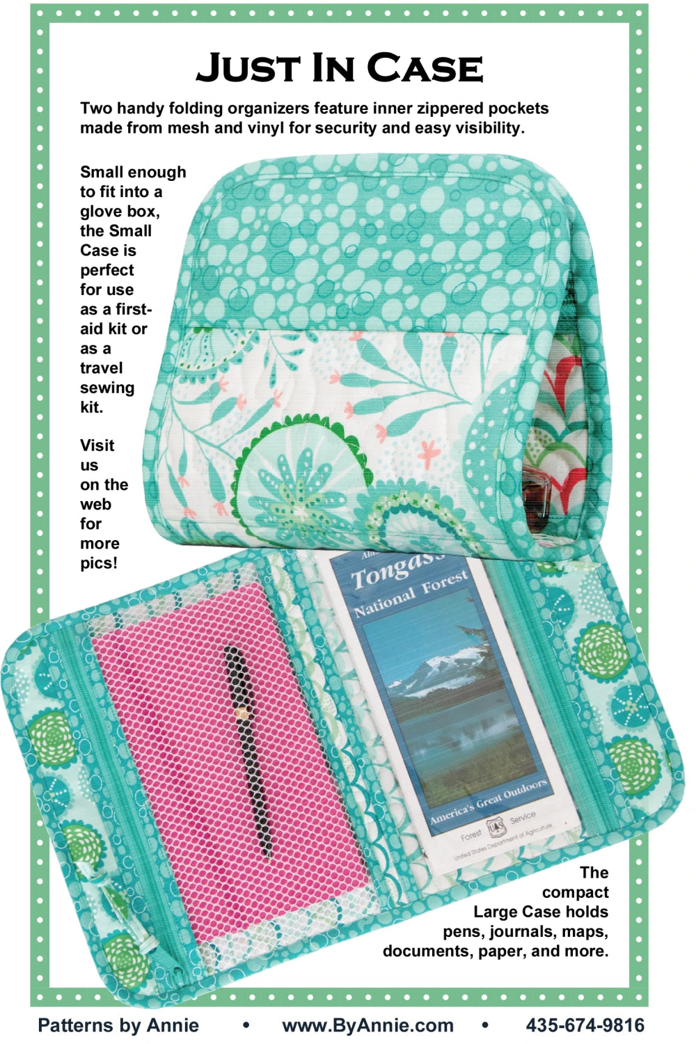 ByAnnie Just In Case organizer sewing pattern PBA250