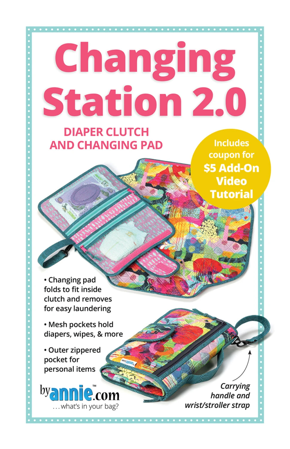 Changing Station 2.0 pattern PBA255-2 cover sample by ByAnnie