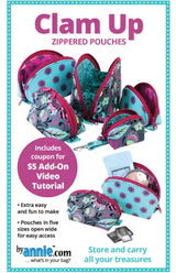 ByAnnie™ Clam Up Zippered Pouches Pattern (PBA275)