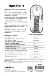 ByAnnie Handle It Door Handle Organizer Pattern (PBA280)