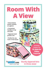 ByAnnie Room With A View PBA291 storage box sewing pattern with clear vinyl windows