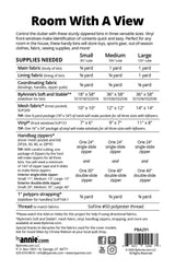 Supplies list for ByAnnie Room With A View PBA291 storage box sewing pattern with clear vinyl windows