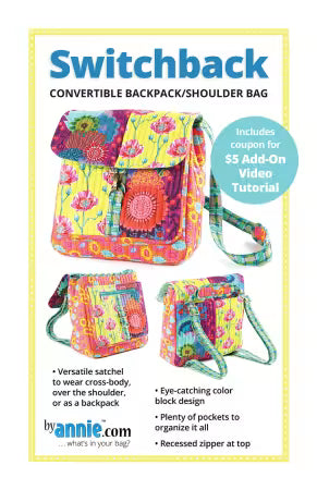 ByAnnie™ Switchback Convertible Backpack/Shoulder Bag Pattern (PBA295)
