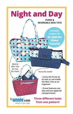 By Annie™ Night and Day--Purse and Mini Tote SKU PBA298