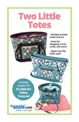 ByAnnie Two Little Totes Sewing Pattern (PBA314)