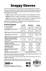 Supplies list for ByAnnie Snappy Sleeves PBA317 padded organizer sewing pattern in horizontal and vertical styles