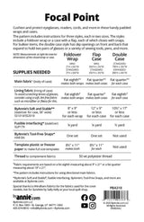 Supply list for ByAnnie Focal Point PBA318 padded glasses case sewing pattern