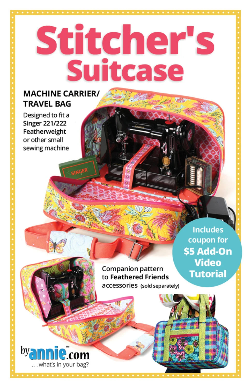 ByAnnie™ Stitcher's Suitcase Machine Carrier/Travel Bag Pattern (PBA319)
