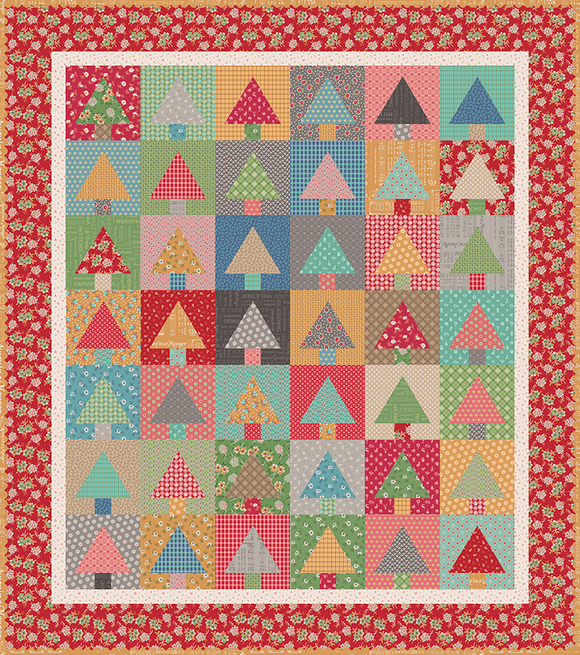 Lori Holt Paper Tree Quilts Kit Featuring Home Town Holiday