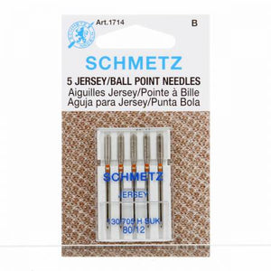 Schmetz Jersey-Ball Point Sewing Machine Needles 5-Pack SKU #1714