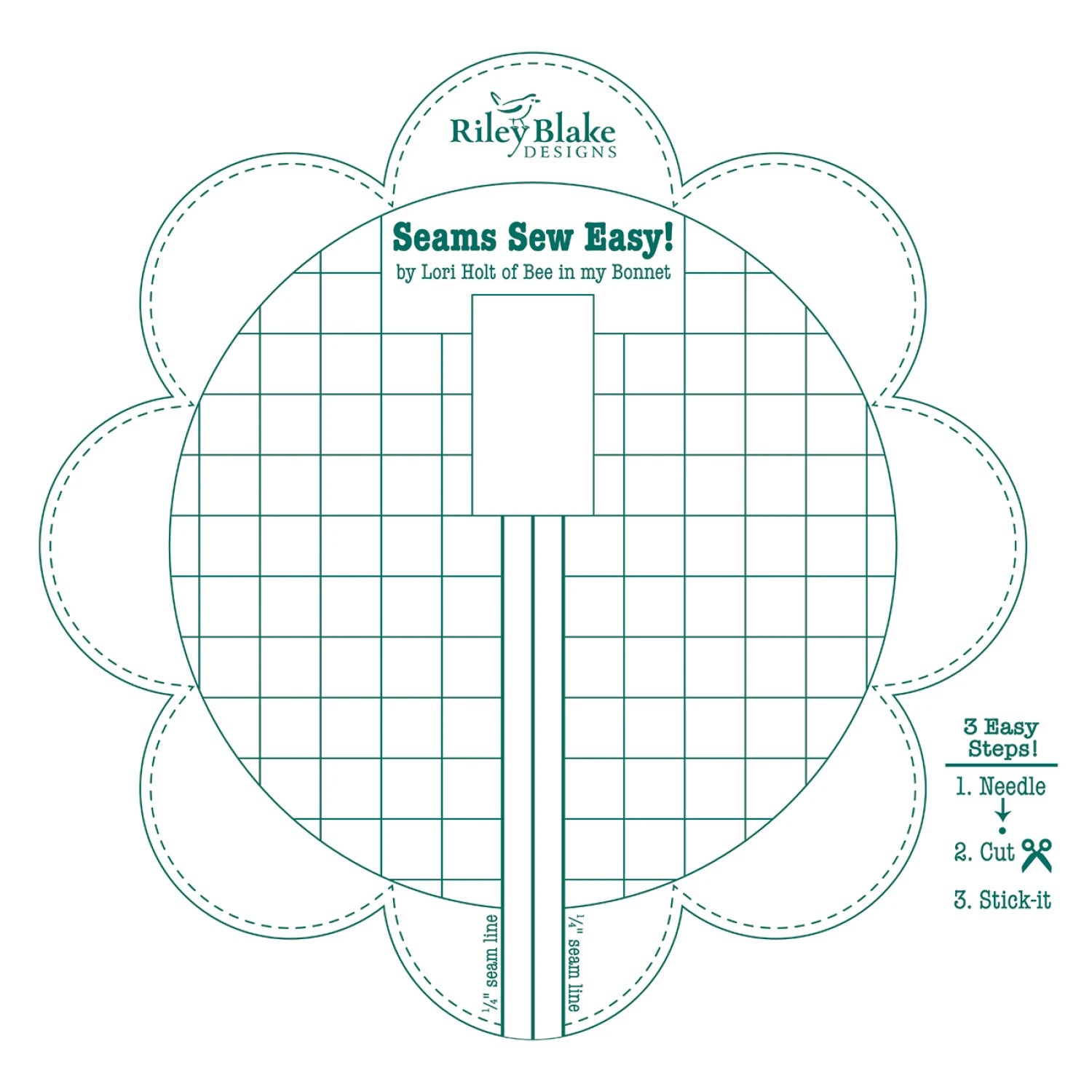 Lori Holt Seams Sew Easy™ Seam Guide Jade