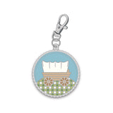 Lori Holt Enamel Happy Charm/Zipper Pulls