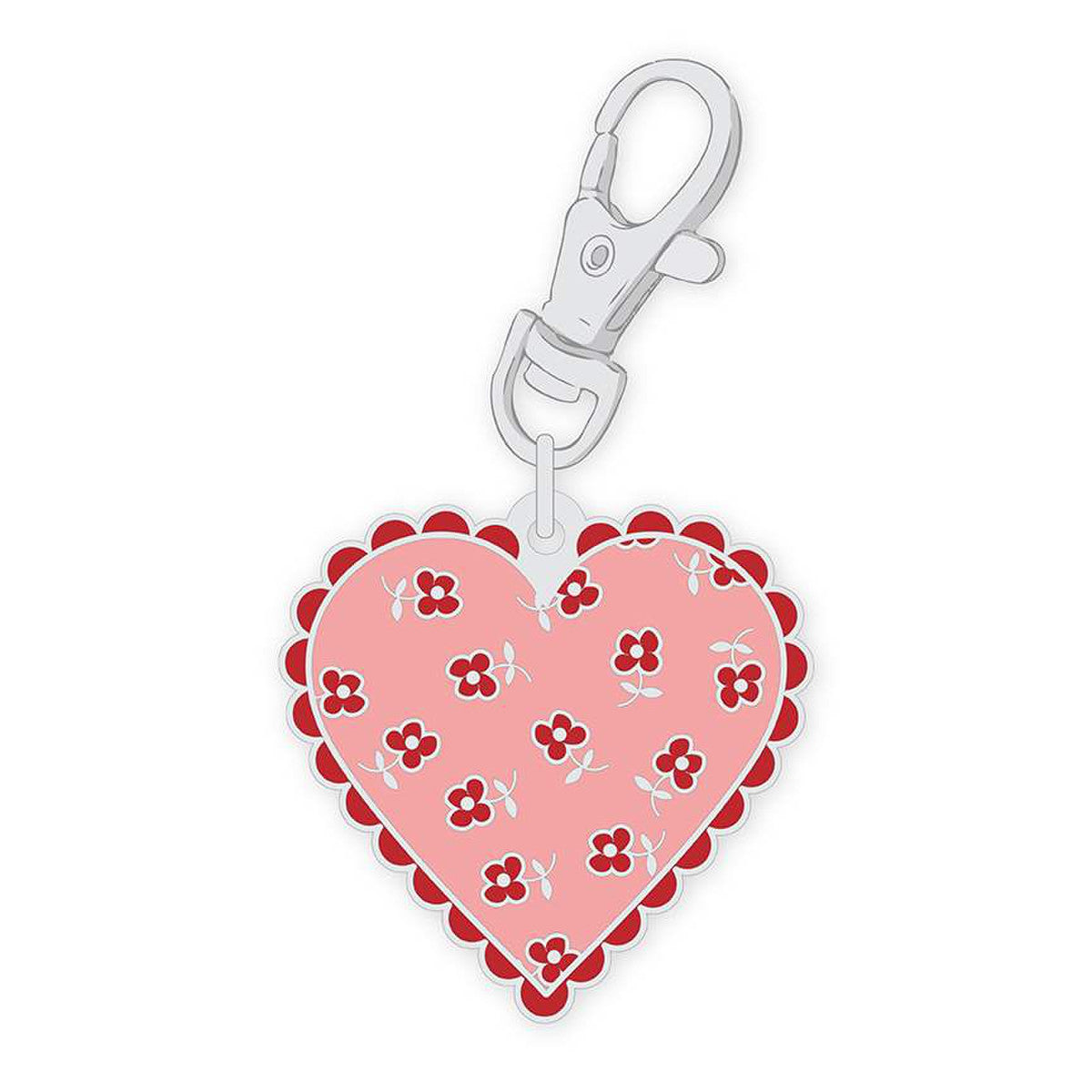 Lori Holt Enamel Happy Charm/Zipper Pulls