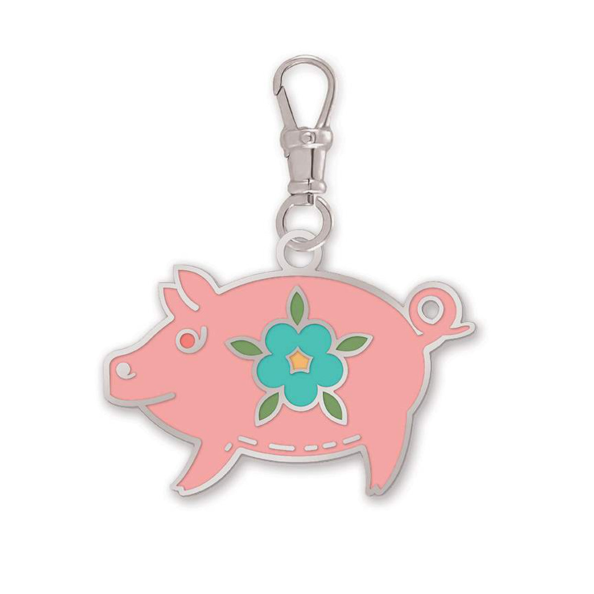 Lori Holt Enamel Happy Charm/Zipper Pulls