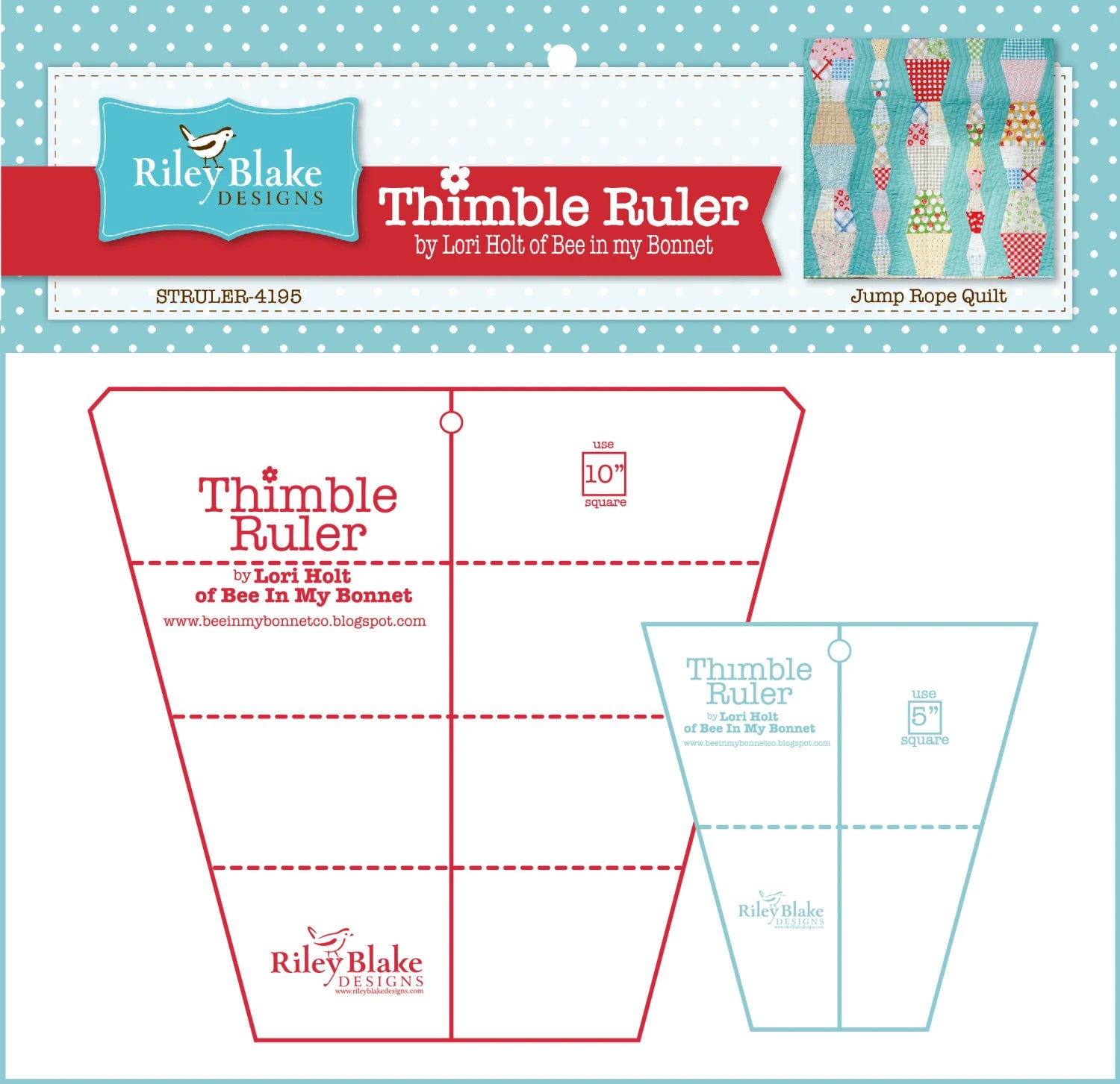 Lori Holt Thimble Ruler Set