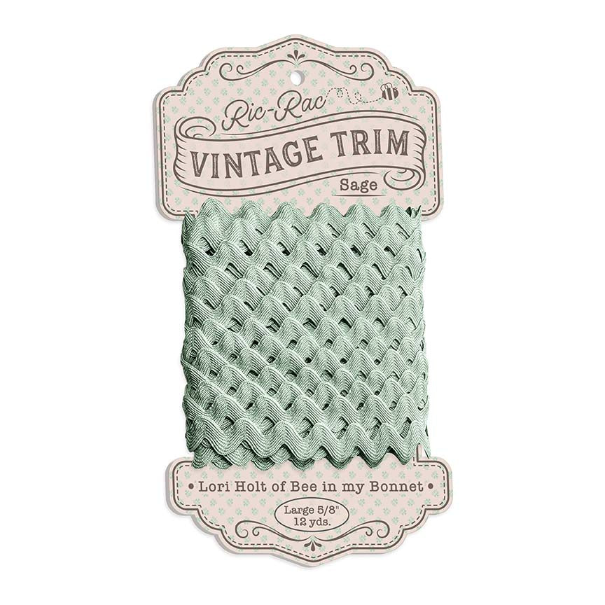 Large Vintage Trim Sage by Lori Holt of Bee in My Bonnet SKU: STVT-46832