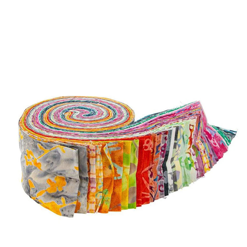 2.5-inch Rolie Polie--Sassy and Tweet Batiks from Riley Blake Designs