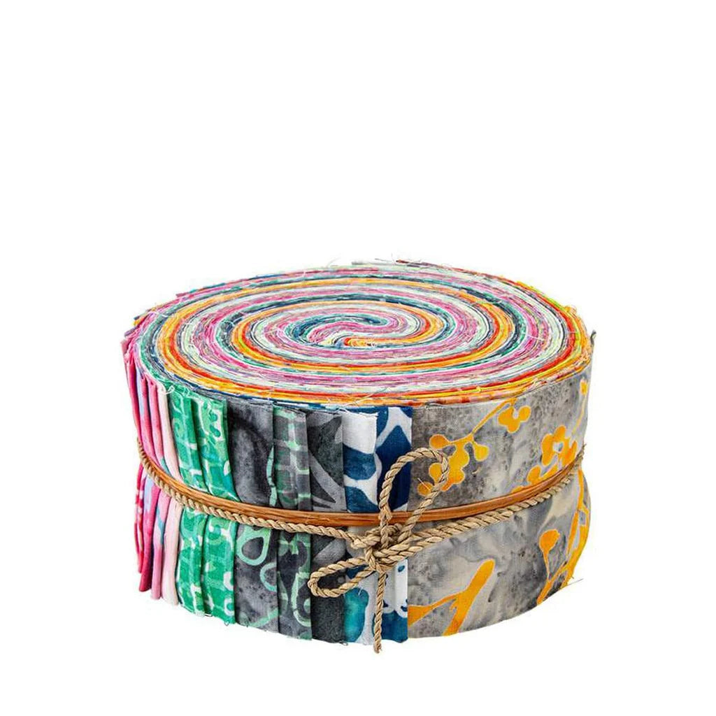 2.5-inch Rolie Polie--Sassy and Tweet Batiks from Riley Blake Designs