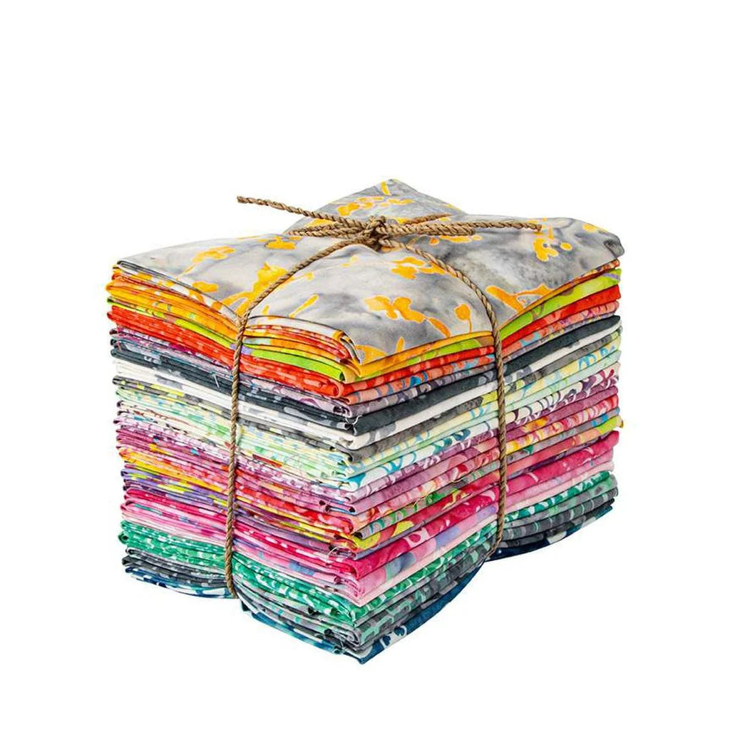 27-Piece Fat Quarter Bundle--Sassy and Tweet Batiks by Beverly McCullough of Flamingo Toes