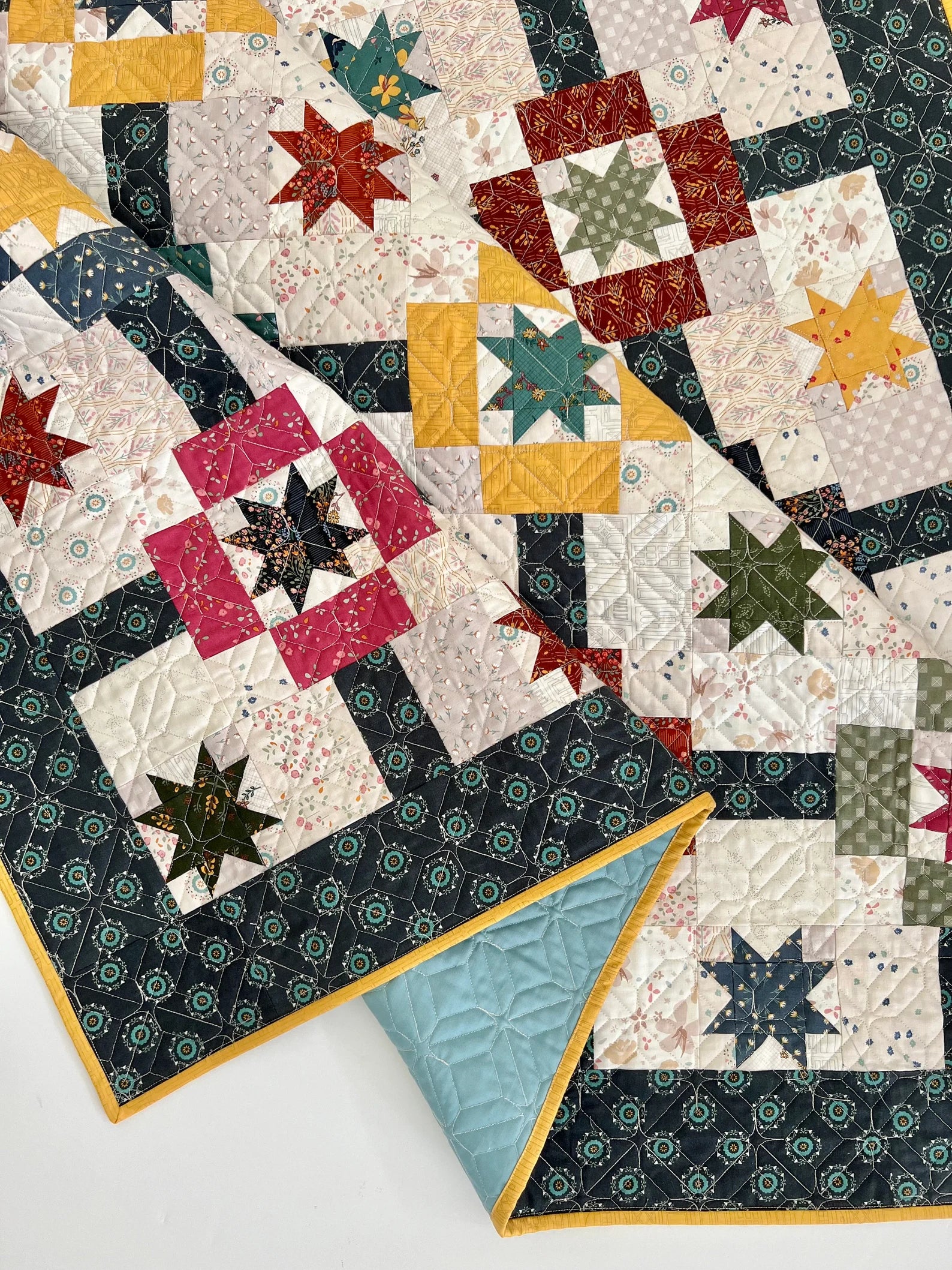 Star Tiles Quilt Pattern by Amber Johnson of Gigi's Thimble for Riley Blake Designs