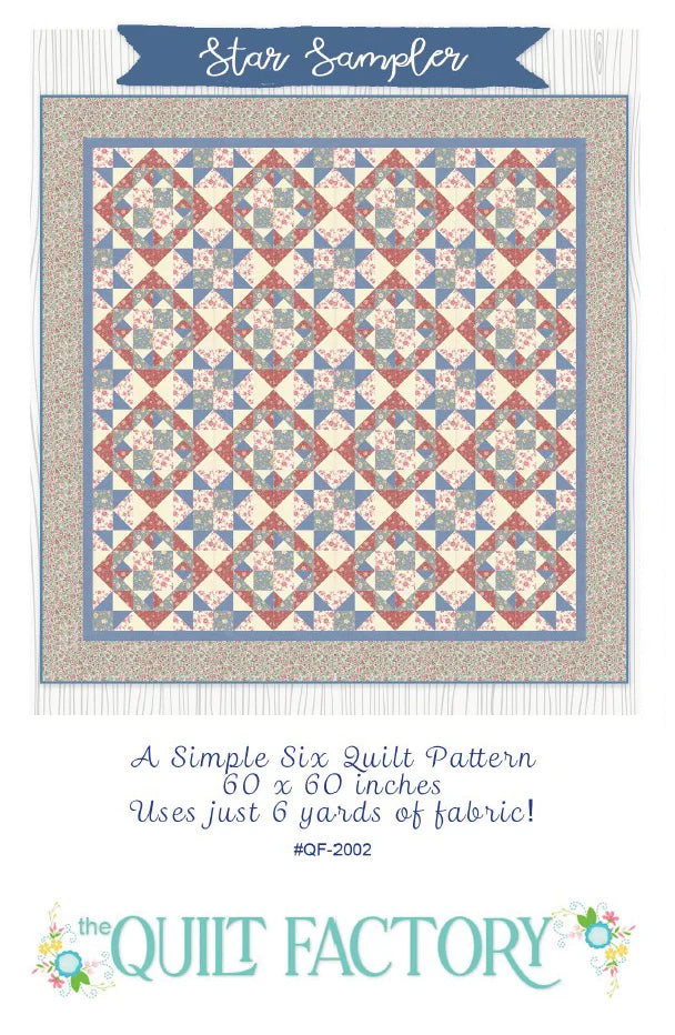 Star Sampler--A Simple Six Quilt Pattern by Deb Grogan