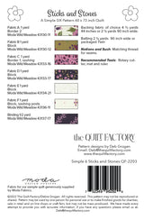 Sticks and Stones--A Simple Six Quilt Pattern by Deb Grogan