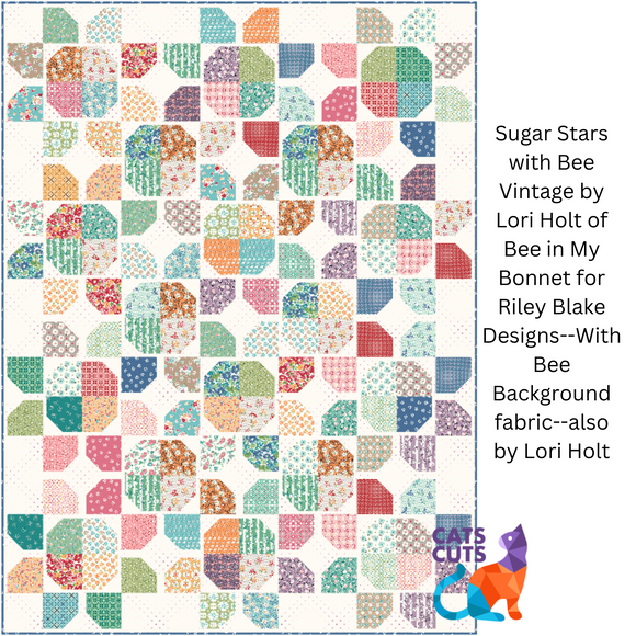 Quilt Kit--Sugar Stars by Lori Holt of Bee in My Bonnet--Bee Vintage Colorway