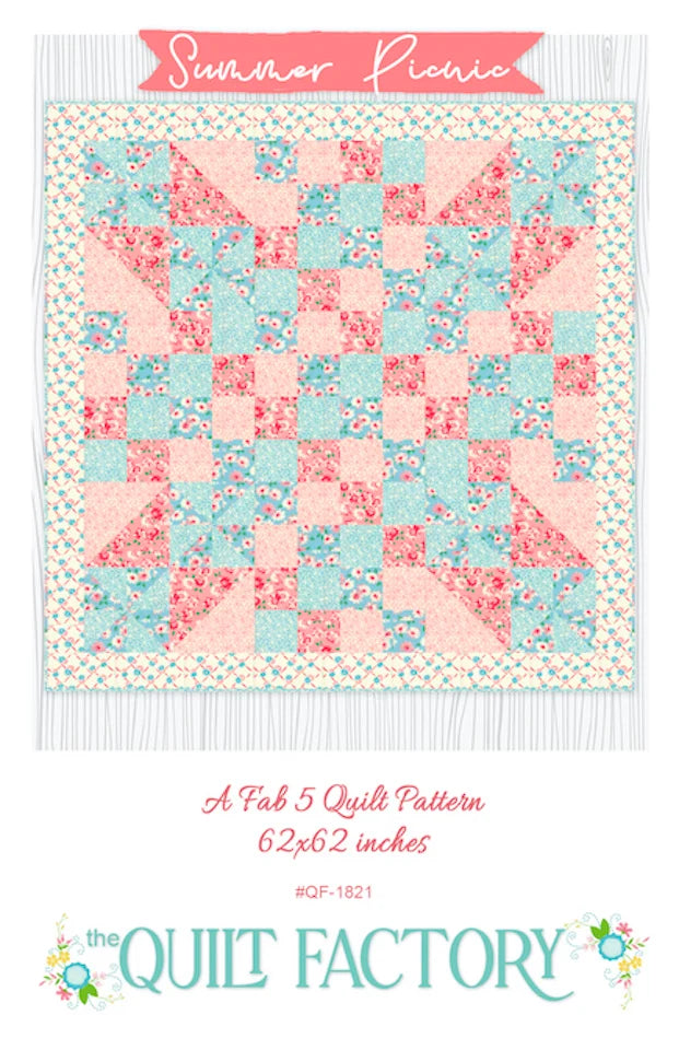 Summer Picnic--A Fab 5 Quilt Pattern by Deb Grogan