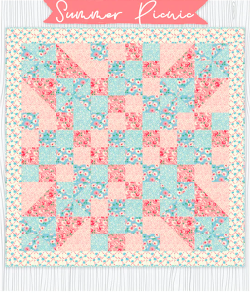 Summer Picnic--A Fab 5 Quilt Pattern by Deb Grogan