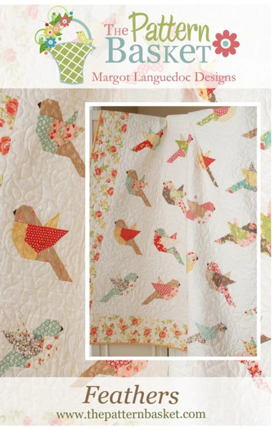 Feathers Quilt Pattern by Margot Languedoc of The Pattern Basket