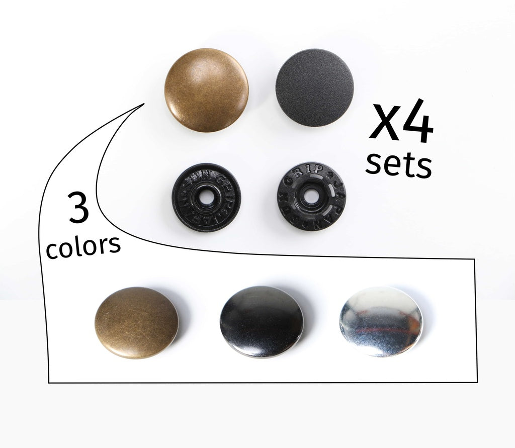ByAnnie™ Tool-Free Snaps 14mm - 3 Finishes (Set of 4)