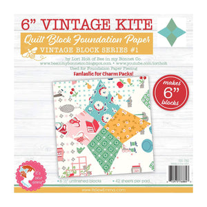 Vintage Kite Foundation Papers by Lori Holt of Bee in My Bonnet for It's Sew Emma