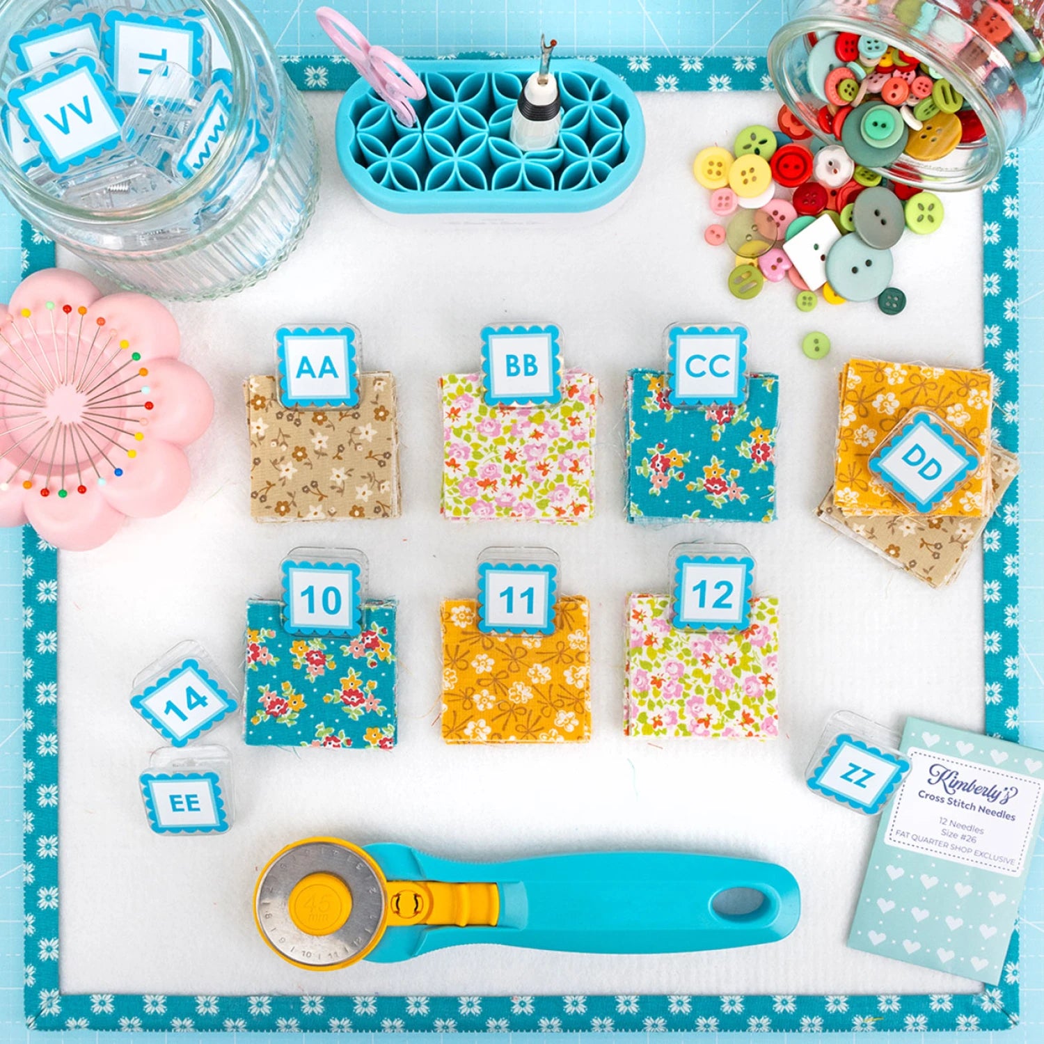 Blue Alpha Clippies by It's Sew Emma ISE-7020