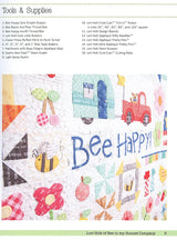 Bee Happy 72" x 80" Quilt Pattern Book by Lori Holt of Bee My Bonnet for Riley Blake Designs