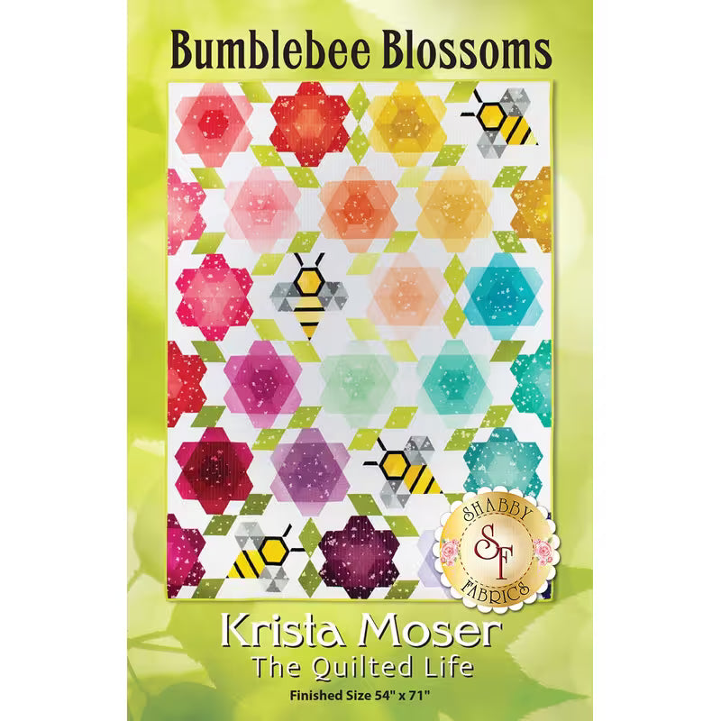 Bumblebee Blossoms Quilt Pattern by Krista Moser of The Quilted Life 10017