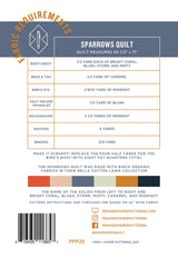 Sparrows Quilt Pattern by Pen + Paper Patterns