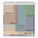 8-inch Vintage Sunburst Block Foundation Papers by Lori Holt for It's Sew Emma SKU ISE-7009010
