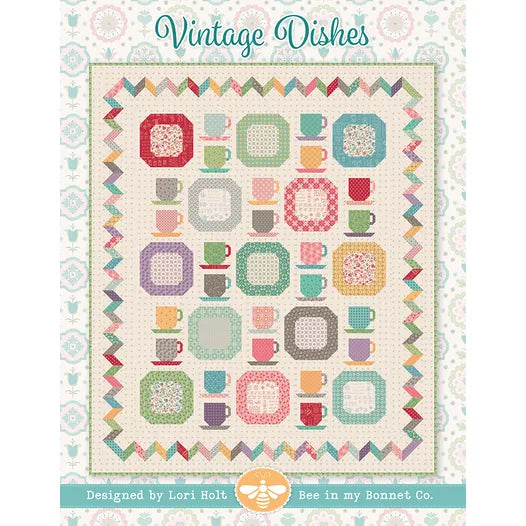 Vintage Dishes Quilt Kit Featuring Piece & Plenty by Lori Holt