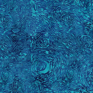 Island Batiks--Starry Night, Starry Night--Aquamarine