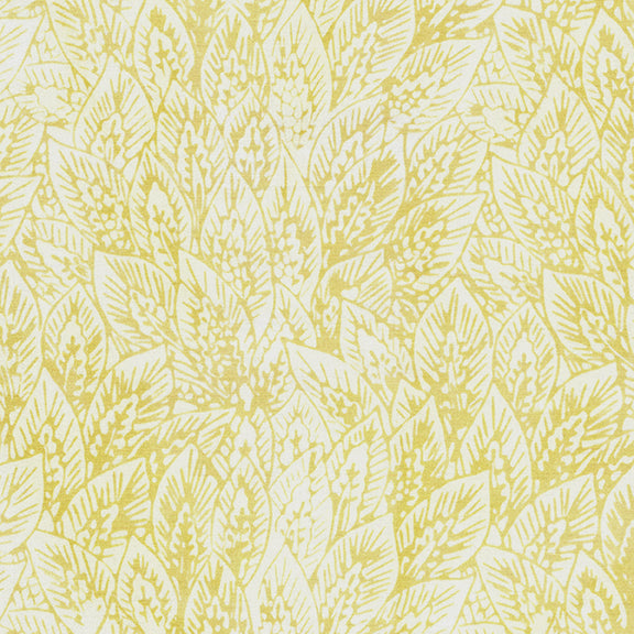 Island Batiks--Vincent's Garden, Large Wheat Leaves--Cornmeal