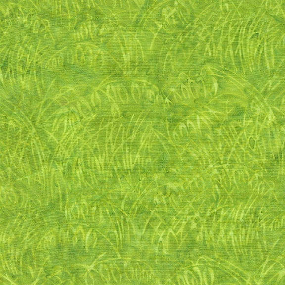 Island Batiks--Vincent's Garden, Wheat Field--Green Apple